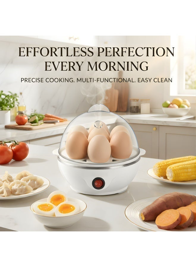 بريمو بلس جهاز طهي البيض بالبخار بقدرة 350 وات أبيض/ شفاف , جهاز كهربائي لسلق البيض - Image 4